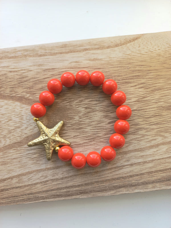 STARFISH STRETCH BRACELET GOLD