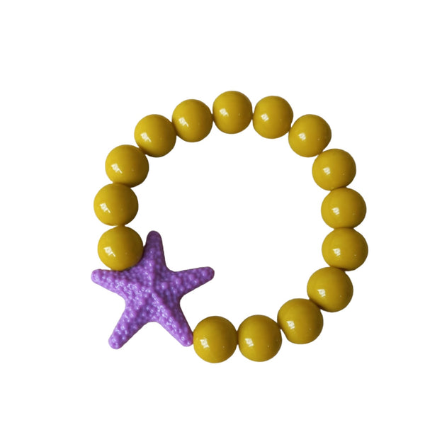 STARFISH STRETCH BRACELET PURPLE