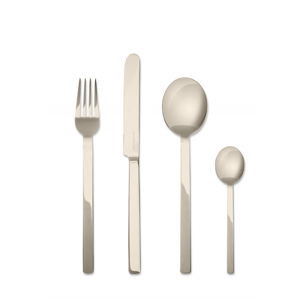 STILE BY PININFARINA CHAMPAGNE CUTLERY SET 24