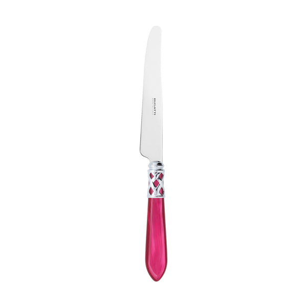 ALADDIN CHROME RING 6 TABLE KNIVES RASPBERRY