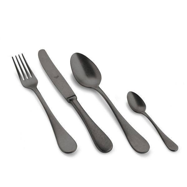 MICHELANGELO VINTAGE BLACK CUTLERY SET 24