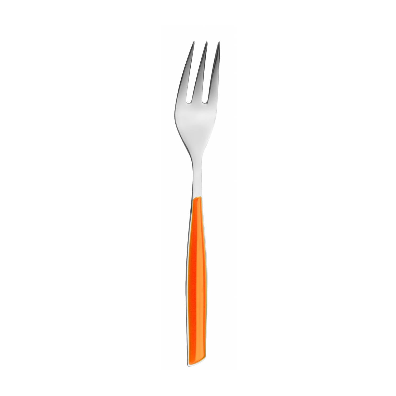 Cake fork / Pastry Fork, Orange with Mother of Pearl